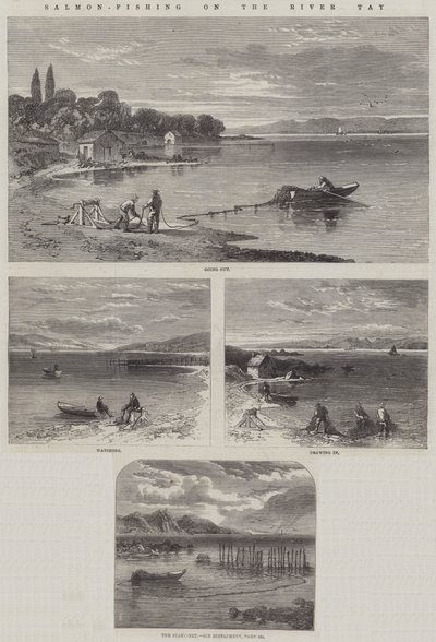 Salmon-Fishing on the River Tay by Richard Principal Leitch